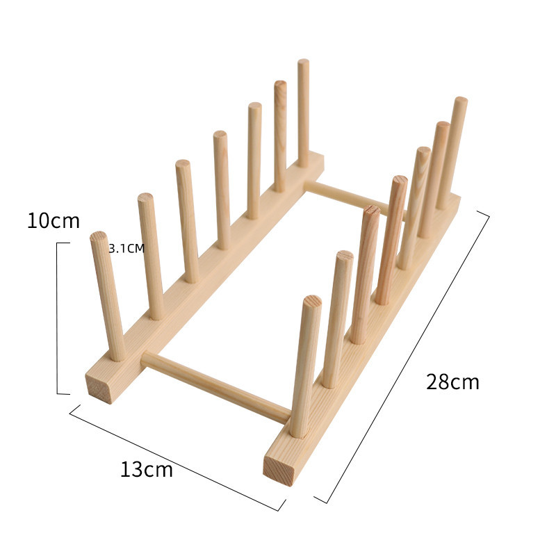 Wooden Coaster Rack for Table Organization