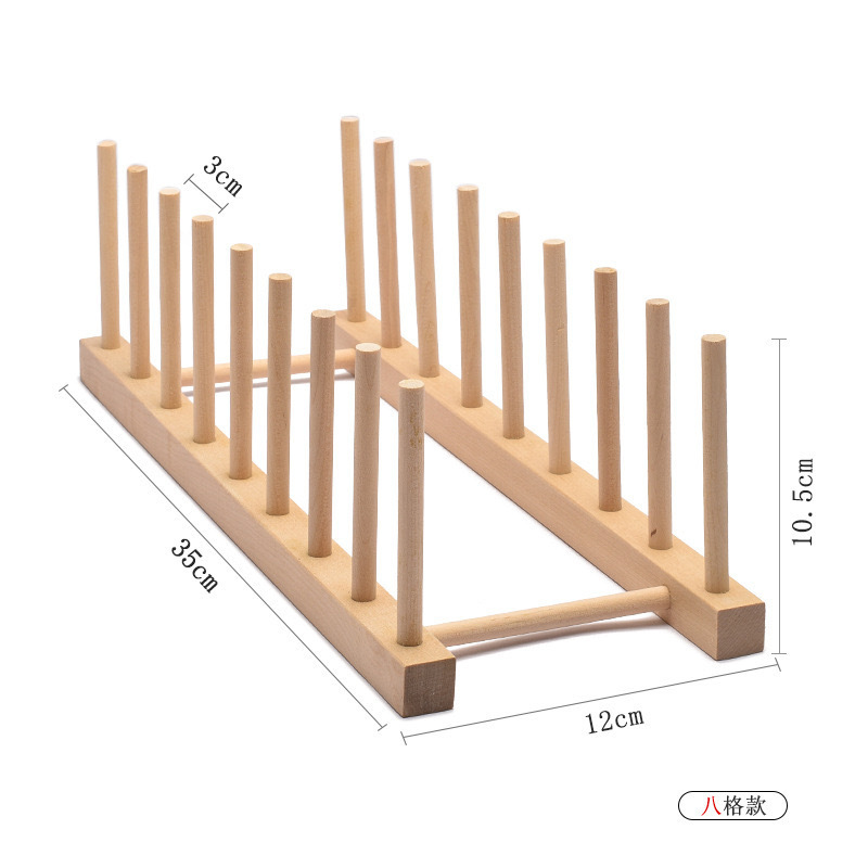 Wooden Coaster Rack for Table Organization