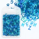 Laser English letter sequins