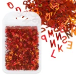 Laser English letter sequins