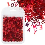 Laser English letter sequins