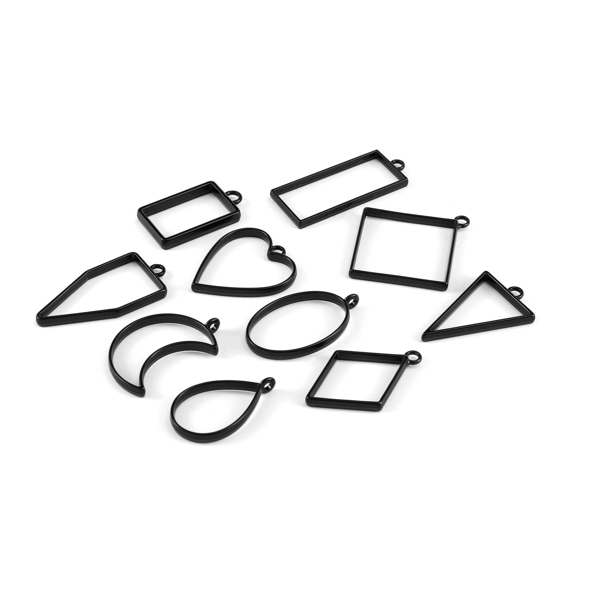 Open Bezel Pendant Frame Set - Assorted Shapes