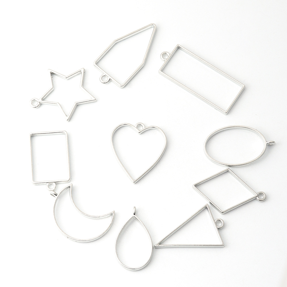 Open Bezel Pendant Frame Set - Assorted Shapes