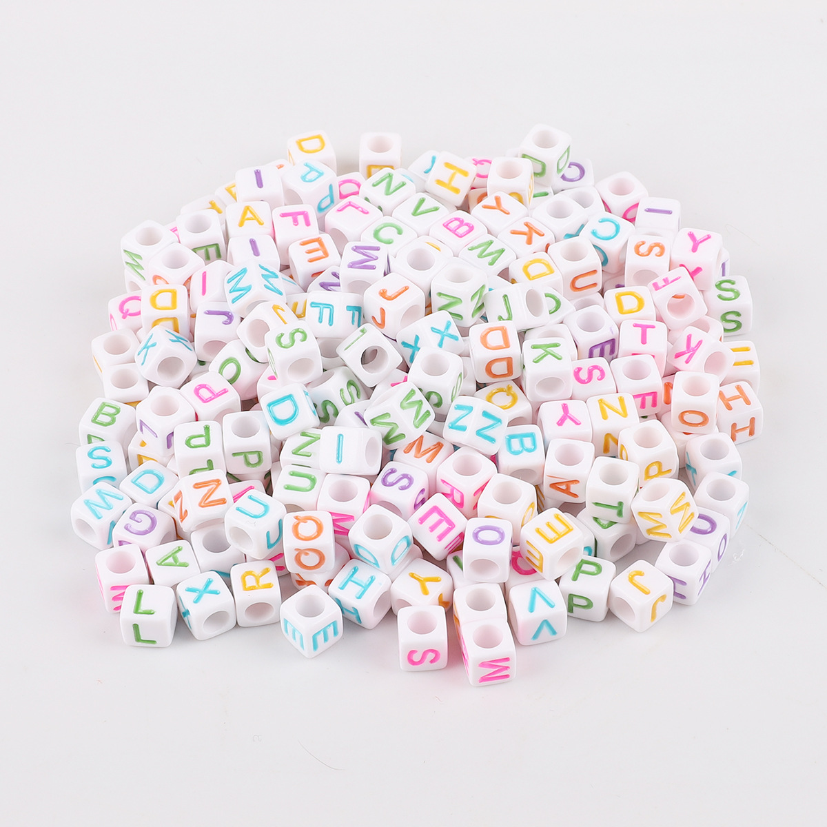 Acrylic Alphabet Beads for Custom Text Decoration(100 pcs)