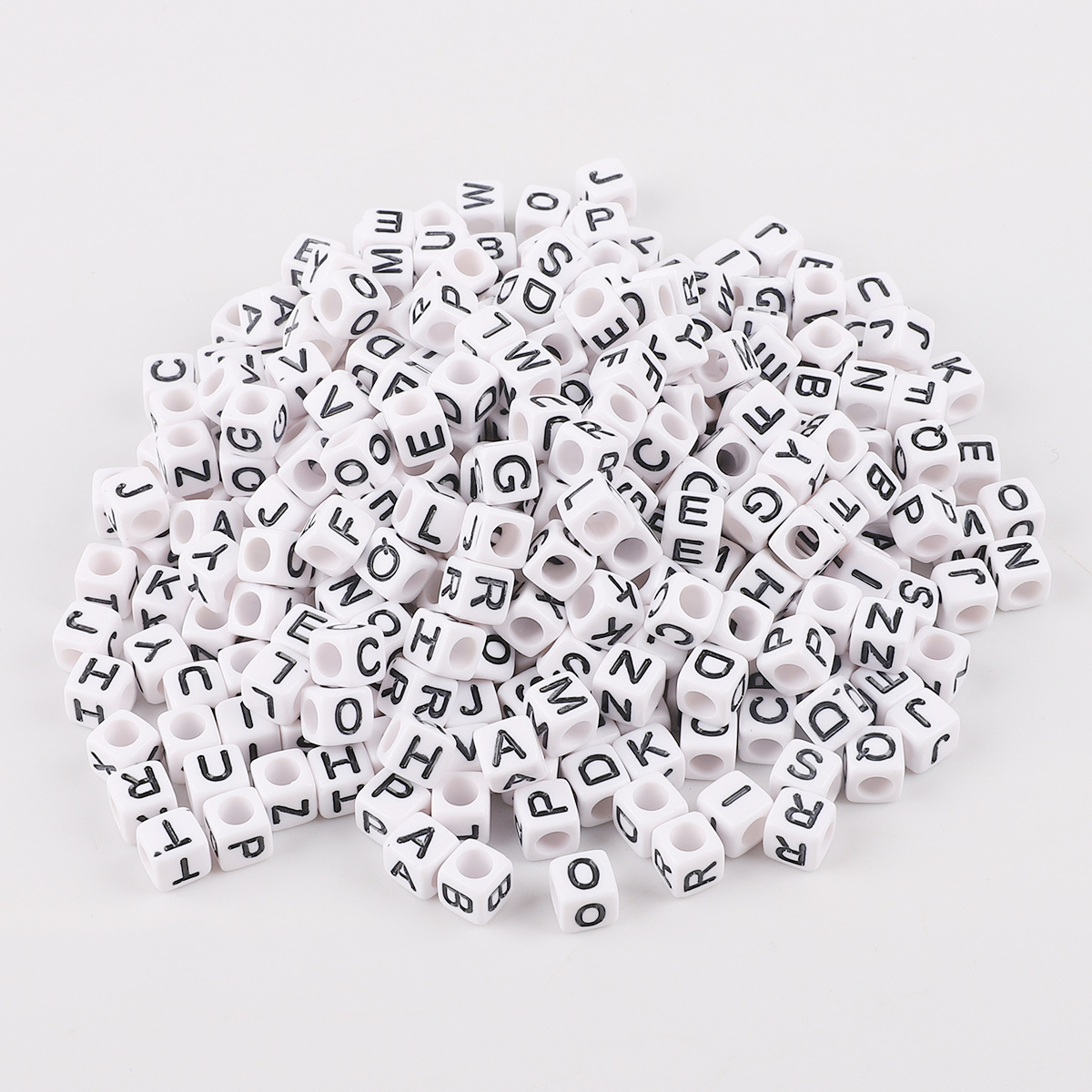 Acrylic Alphabet Beads for Custom Text Decoration(100 pcs)