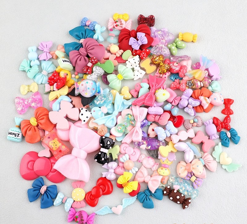 Assorted Decorative Charms for Creative Designs (Random Mix)