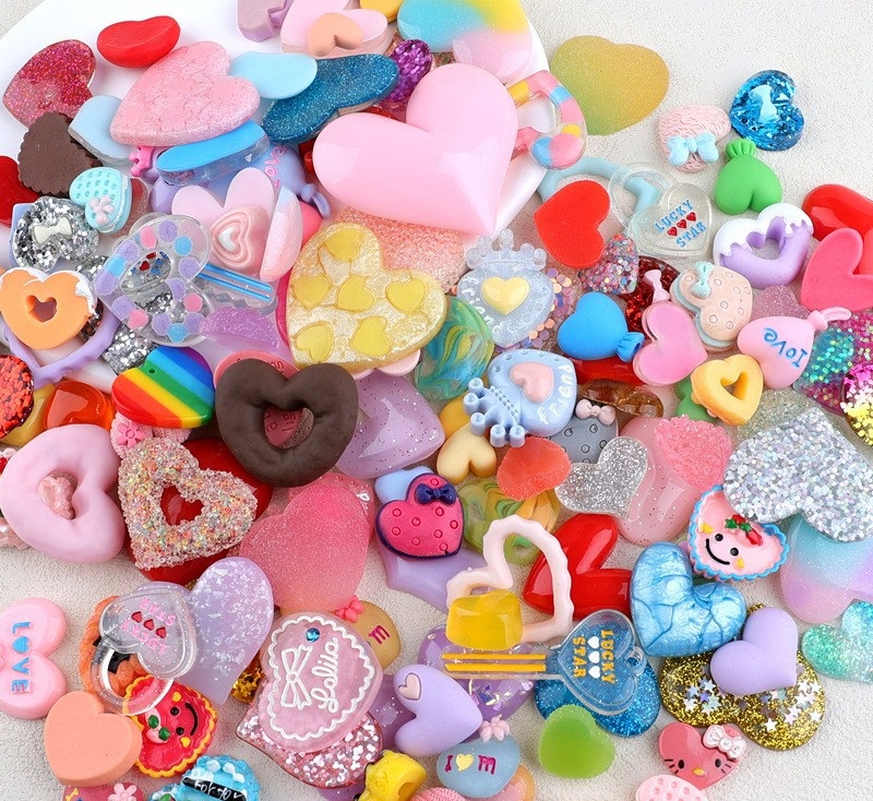 Assorted Decorative Charms for Creative Designs (Random Mix)