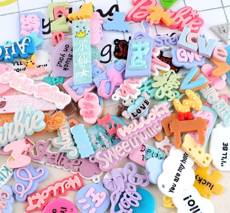 Assorted Decorative Charms for Creative Designs (Random Mix)