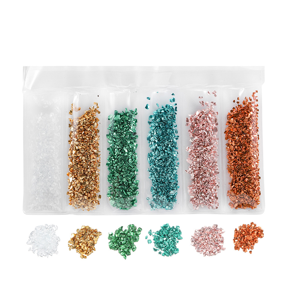 Crushed Glass Gravel for Decorative Texture Effects