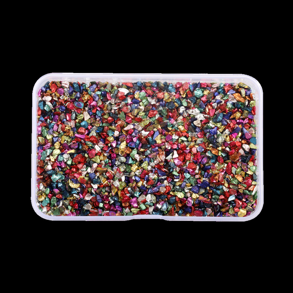 Crushed Glass Gravel Box for Decorative Texture Effects