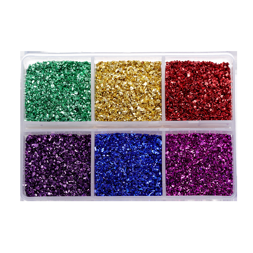Crushed Glass Gravel Box for Decorative Texture Effects