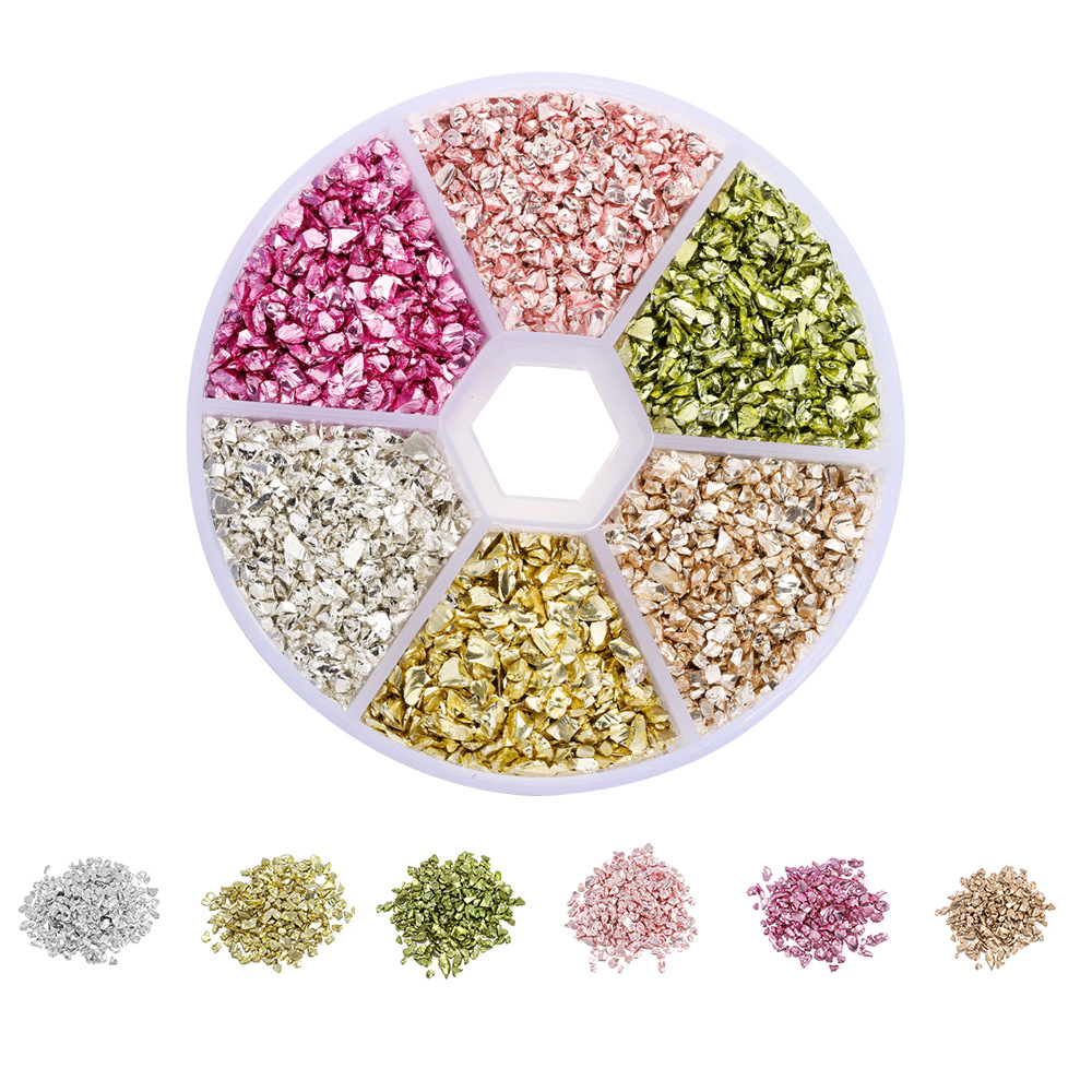 Crushed Glass Gravel Box for Decorative Texture Effects