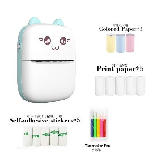 Cute Cat Mini Thermal Printer