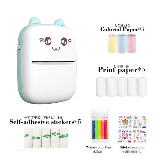 Cute Cat Mini Thermal Printer