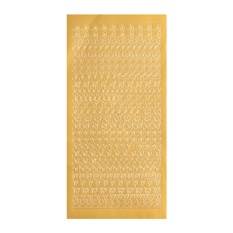 Metallic Finish Stickers for Bold Decorative Accents