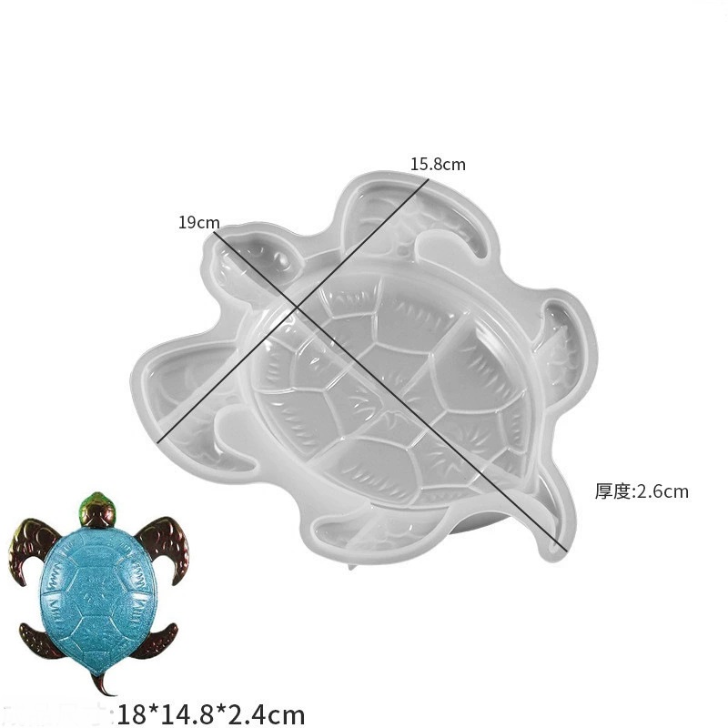 Flexible 3D Reptile, Sea Animal Silicone Mold