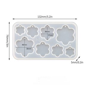 8-Pair Multi-Shape Earring Silicone Mold