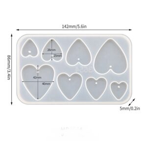 8-Pair Multi-Shape Earring Silicone Mold