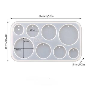 8-Pair Multi-Shape Earring Silicone Mold