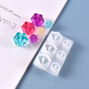 Faceted Diamond Bead Silicone Mold - Gemstone Shape