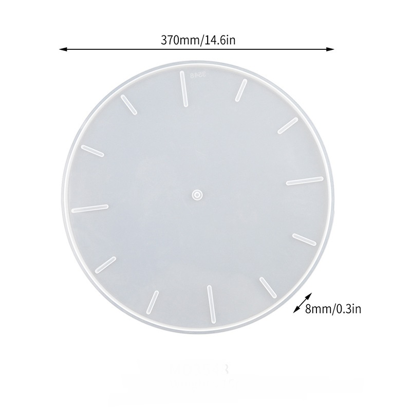 Lined Texture Wall Clock Silicone Mold - Modern