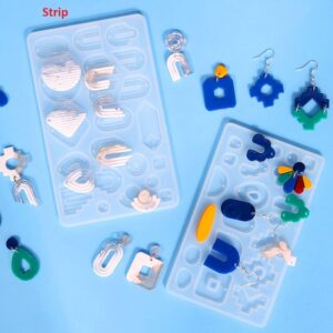 Abstract Strip, Whimsy Earring Silicone Mold