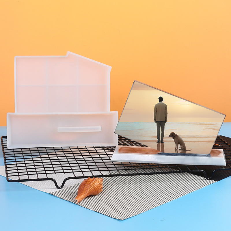 Curved Tabletop Photo Frame Silicone Mold