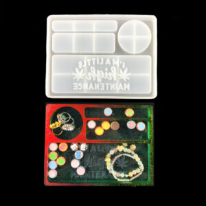 Rectangle Cosmetic Vanity Tray Silicone Mold