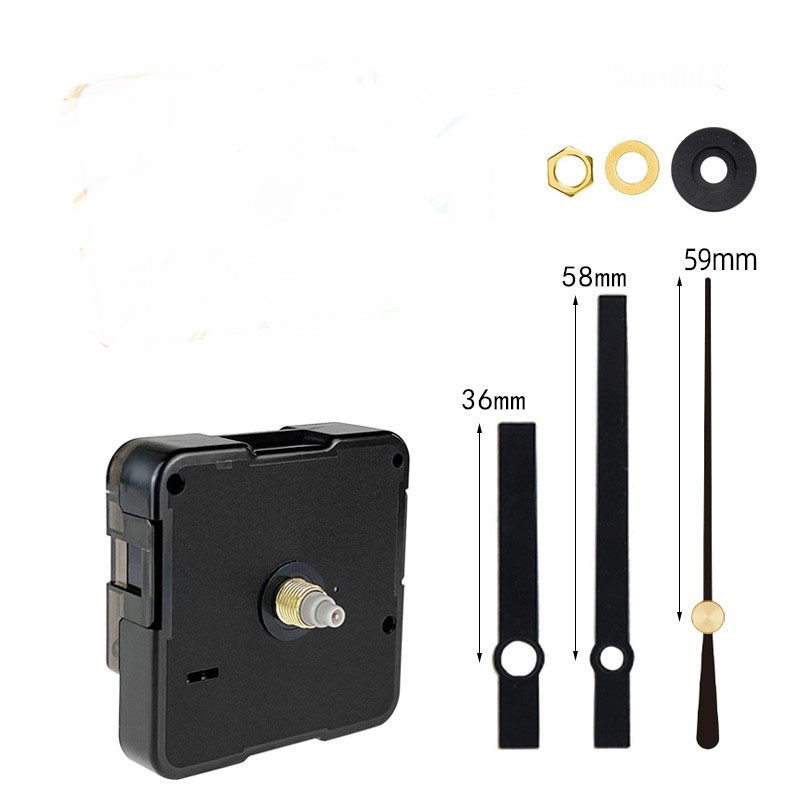 Clock Engine - Standard Quartz Movement - Thread Length 7.5mm