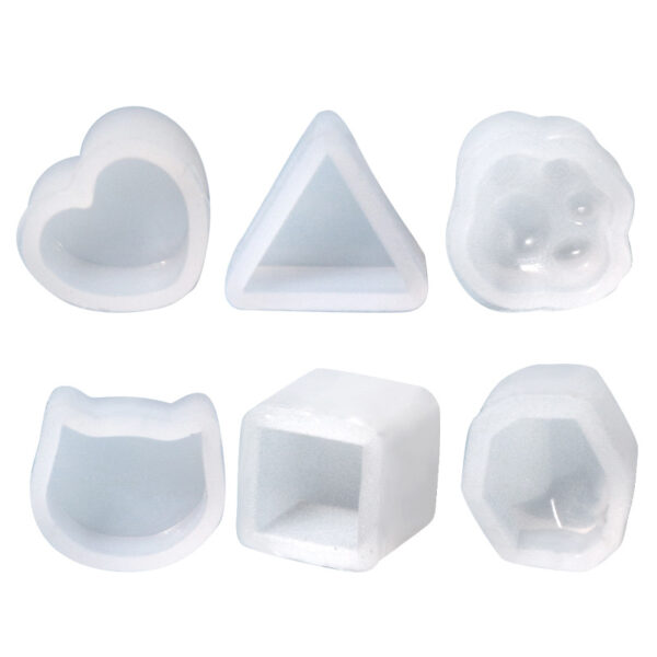 Fun Shape Mini Stud Earring Silicone Mold Pair