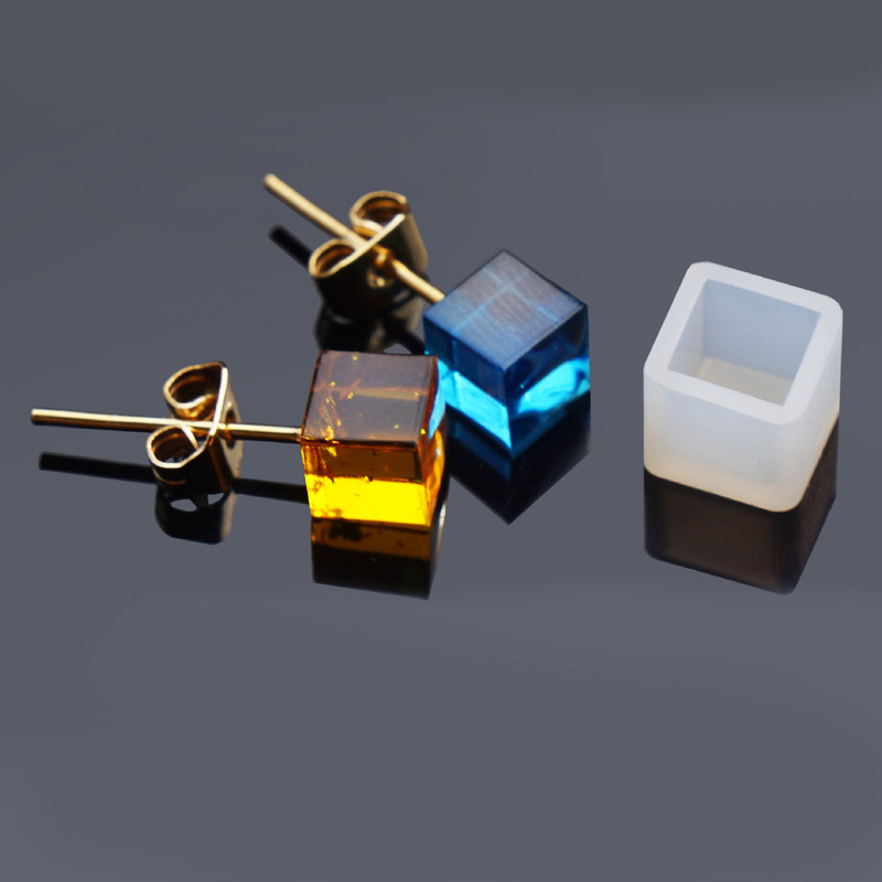 Fun Shape Mini Stud Earring Silicone Mold Pair