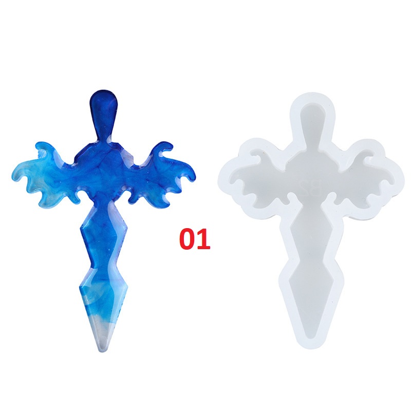 Single Cross Pendant Molds