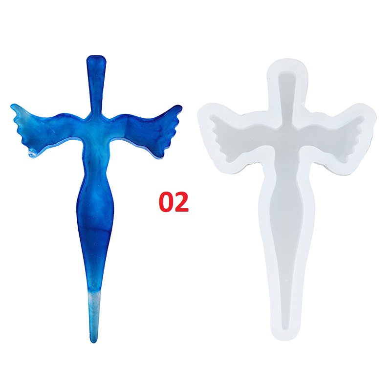 Single Cross Pendant Molds