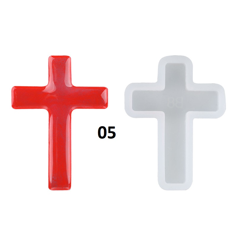 Single Cross Pendant Molds