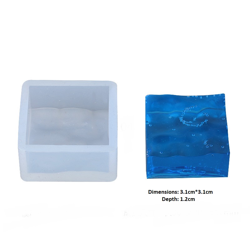 Water Pattern Keychain Pendant Mold