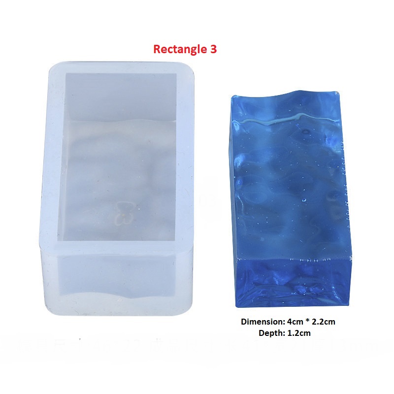 Water Pattern Keychain Pendant Mold