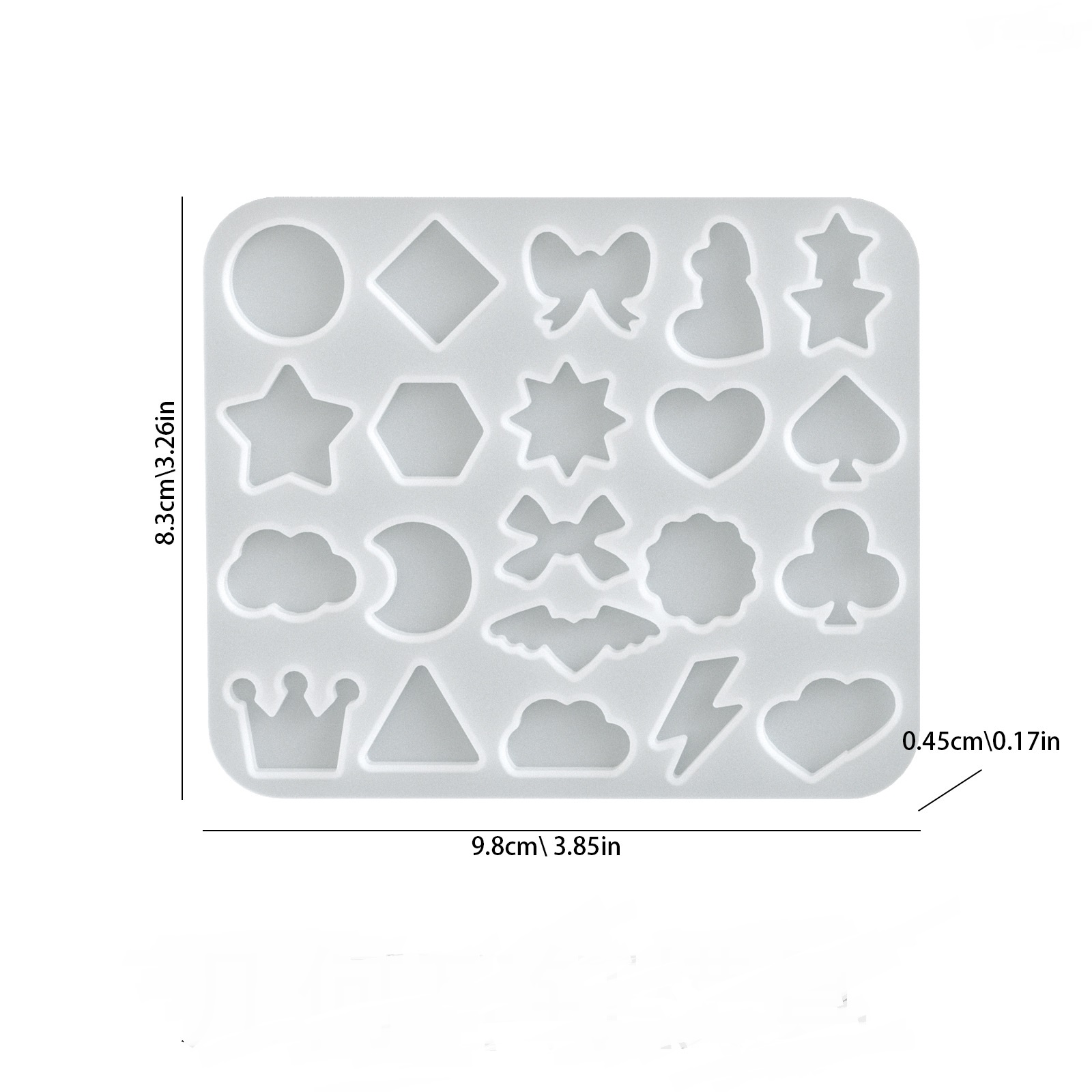 Mixed Geometric Flower Stud Earring Set