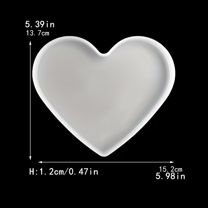 Small Large Round Rectangular Square Heart-Shaped Coaster Tray