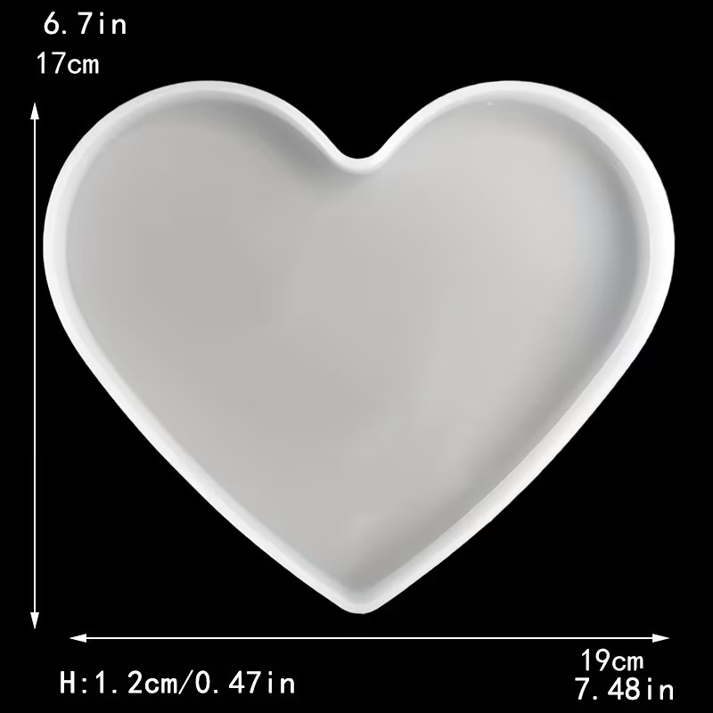 Small Large Round Rectangular Square Heart-Shaped Coaster Tray