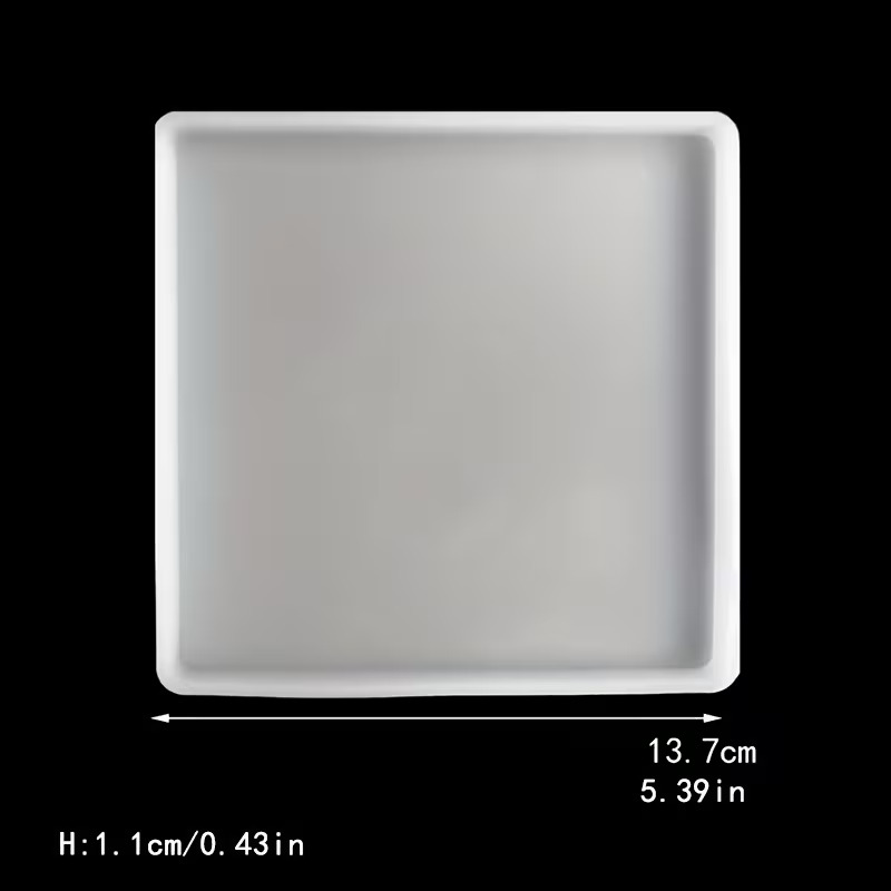 Small Large Round Rectangular Square Heart-Shaped Coaster Tray