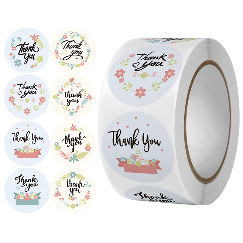 Decorative Thank You Sticker
