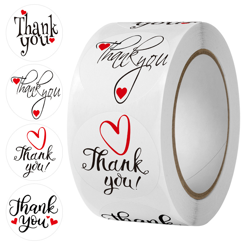 Decorative Thank You Sticker