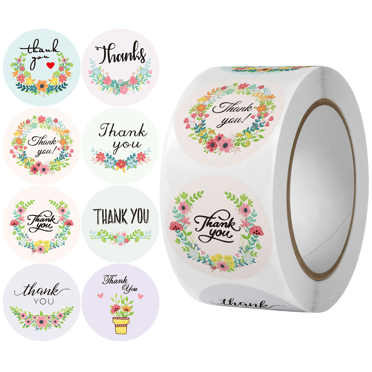 Decorative Thank You Sticker