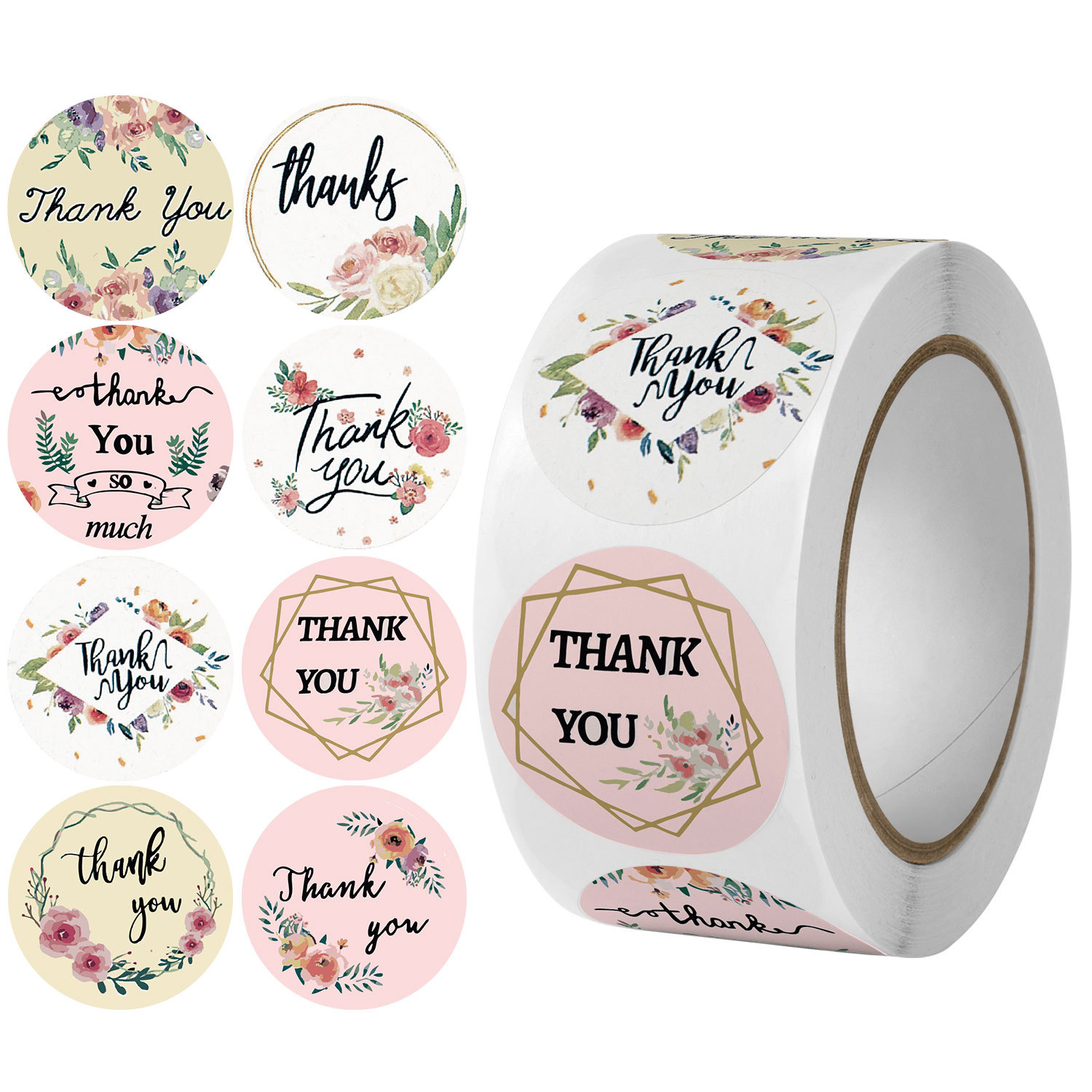 Decorative Thank You Sticker