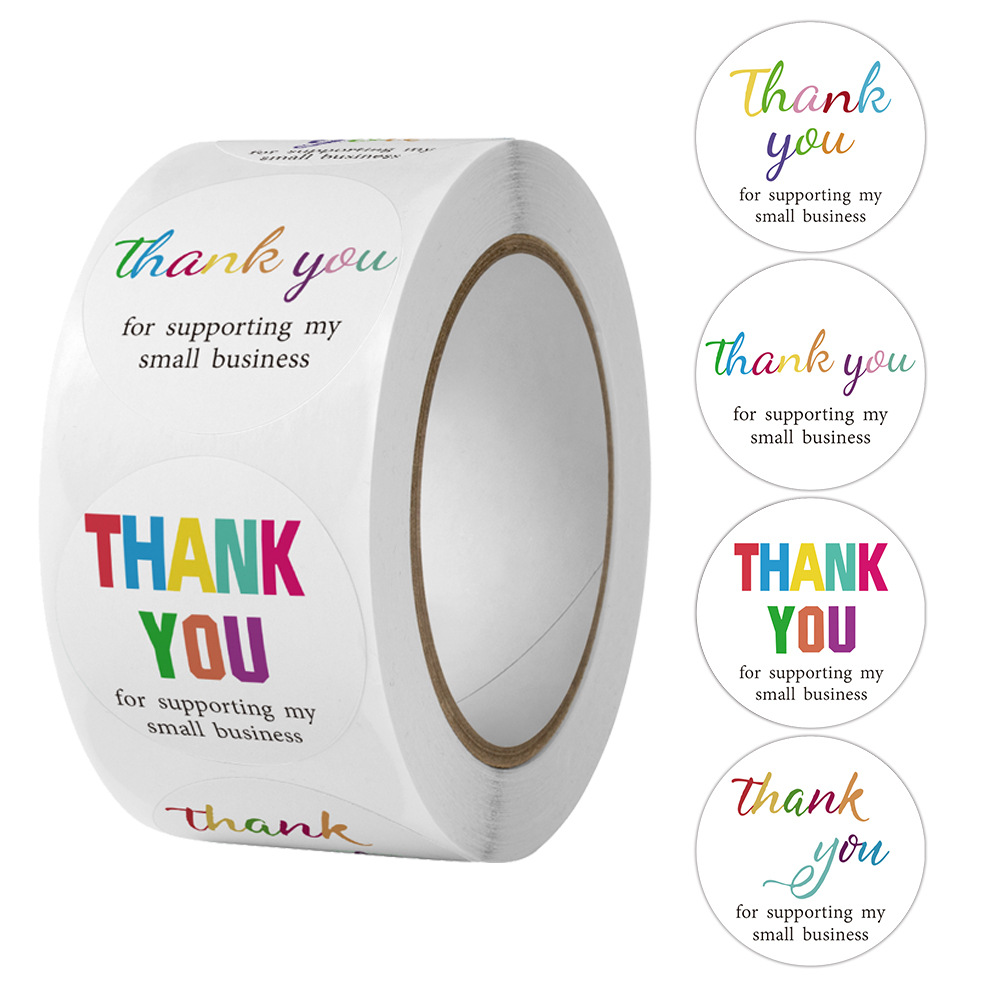 Decorative Thank You Sticker