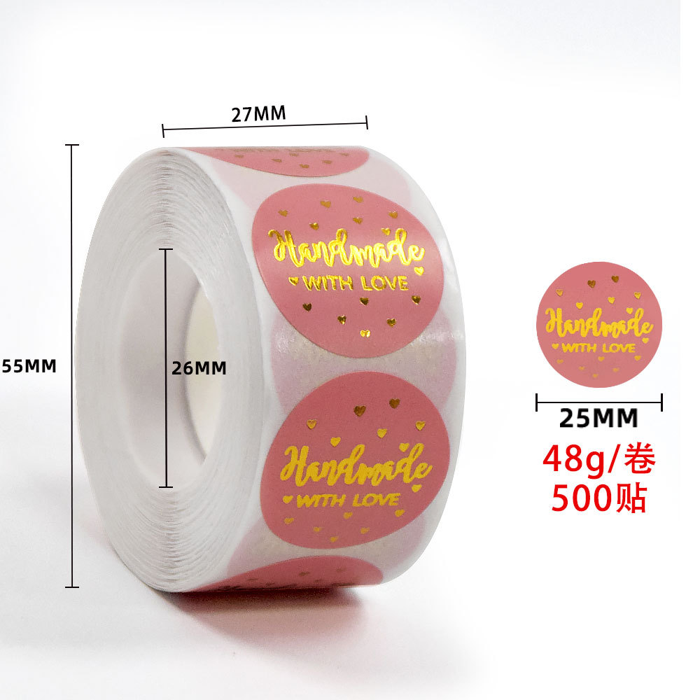 Metallic Gold Thank You Sticker