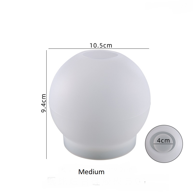 Sphere Tea Light Holder Silicone Mold - Orb