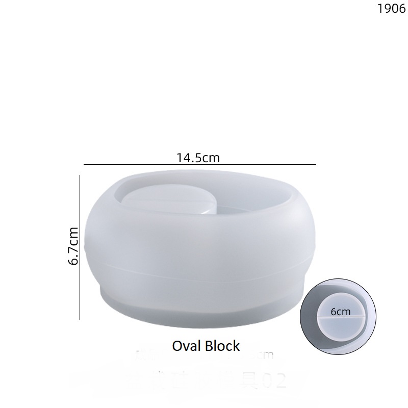 Oval Tea Light Candle Holder Mold