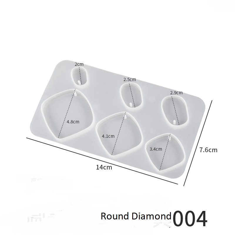 Geometry Star Moon Cat Paw Earring Mold