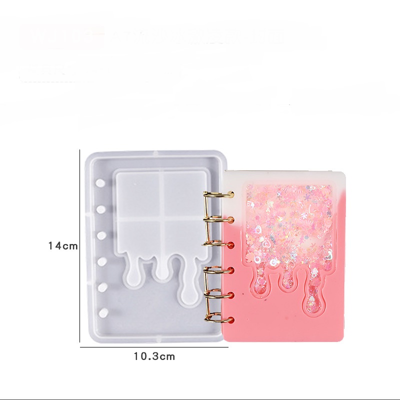 Rectangle Icecream Shaker Notebook Jotter Booklet Mold